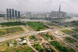 Khu đô thị mới Thủ Thiêm. (Ảnh: TTXVN)