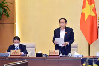 Phó Chủ tịch Quốc hội Trần Thanh Mẫn: Làm thêm giờ chỉ áp dụng khi người lao động tự nguyện, bảo đảm đúng chế độ tiền lương, tiền công, sức khỏe và an toàn. (Ảnh: VGP/Lê Sơn)