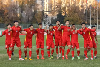 Các tuyển thủ U23 Việt Nam. (Ảnh: VFF)