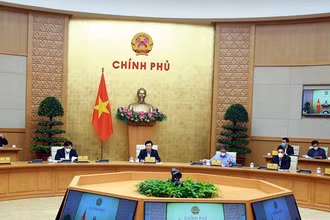 Cuộc họp của Tổ công tác đặc biệt của Thủ tướng Chính phủ về rà soát, tháo gỡ khó khăn, vướng mắc và thúc đẩy các dự án đầu tư tại các bộ, ngành và địa phương. (Ảnh: Cổng thông tin Chính phủ)