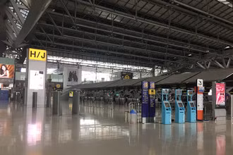 Sân bay quốc tế Suvarnabhumi của Thái Lan vắng khách thời dịch Covid-19.