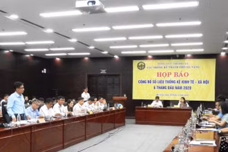 Họp báo Công bố số liệu thống kê tình hình kinh tế, xã hội TP Đà Nẵng sáu tháng đầu năm 2020. 