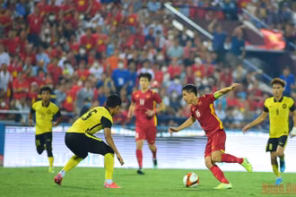 Đẳng cấp của U23 Việt Nam đã lên tiếng đúng lúc trước U23 Malaysia. (Ảnh: TRẦN HẢI)