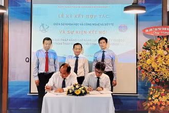 Ký kết hợp tác giữa Sở Khoa học và Công nghệ với Sở Y tế Thành phố Hồ Chí Minh.