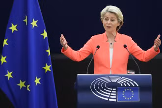 Chủ tịch EC Ursula von der Leyen. (Ảnh: Reuters)