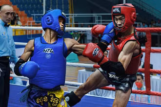 Ảnh đẹp SEA Games 31: Các võ sĩ thi đấu môn Muay Thái