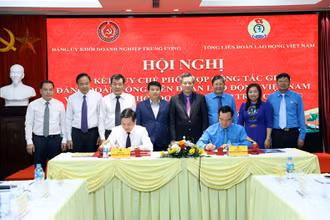 Tăng cường phối hợp giữa Đảng ủy Khối Doanh nghiệp Trung ương và Đảng đoàn Tổng Liên đoàn Lao động Việt Nam