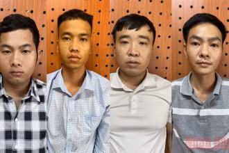 4 đối tượng bị tạm giữ.