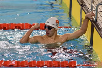 Nguyễn Huy Hoàng đã lập kỷ lục mới của SEA Games (Ảnh: TRẦN HẢI)
