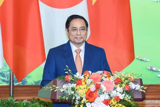 Thủ tướng Chính phủ Phạm Minh Chính phát biểu. (Ảnh: TRẦN HẢI)