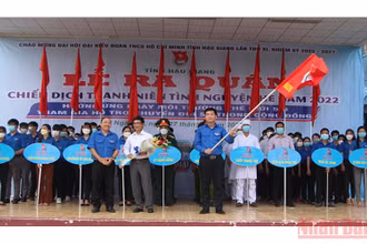 Trao cờ phát động chiến dịch.