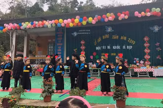 Hội thi bé khỏe, bé đẹp của Trường mầm non Yên Cư 2019. Ảnh http://mnyencucm.backan.edu.vn