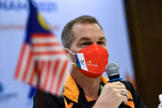 Huấn luyện viên Brad Maloney. (Ảnh: BERNAMA)