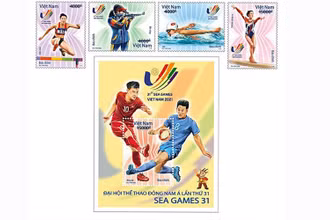 Bộ tem SEA Games 31.