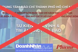 Thông tin giả mạo đăng tải trên mạng xã hội. (Ảnh: Trung tâm Báo chí TP Hồ Chí Minh).