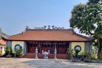 Đình Đại Từ (Văn Lâm, Hưng Yên, một trong những nơi thờ tự Thái sư Lưu Cơ. (Ảnh: Ban tổ chức hội thảo cung cấp)