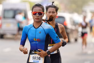 Vận động viên Triathlon của đội tuyển Việt Nam.