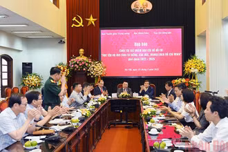Quang cảnh buổi họp báo về Cuộc thi. (Ảnh: Thành Đạt)