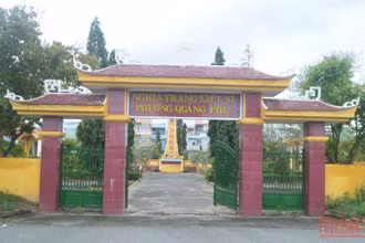 Nghĩa trang liệt sĩ phường Quảng Phú, thành phố Quảng Ngãi là 1 trong 8 nghĩa trang liệt sĩ được sửa chữa, nâng cấp hoàn thành trước ngày 27/7 năm nay.