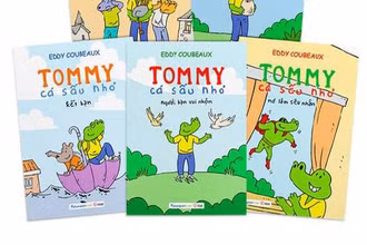 Bộ truyện tranh "Tommy, cá sấu nhỏ". (Ảnh: Phái đoàn cung cấp)