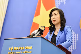 Người phát ngôn Bộ Ngoại giao Lê Thị Thu Hằng. (Ảnh: Bộ Ngoại giao)