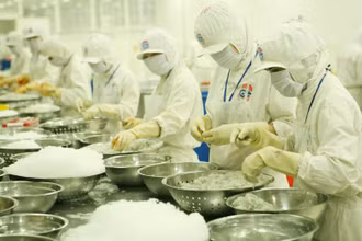 Thủy sản là một trong những mặt hàng đạt giá trị xuất khẩu cao trong 4 tháng đầu năm 2022. Ảnh: TRẦN TUẤN