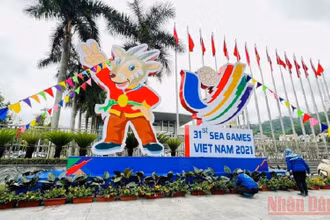 Tất cả các địa điểm thi đấu và đường phố đều được trang hoàng tạo điểm nhấn cho SEA Games 31.