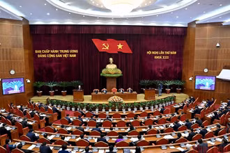 Hình ảnh khai mạc Hội nghị lần thứ 5 Ban Chấp hành Trung ương Đảng Cộng sản Việt Nam khóa XIII