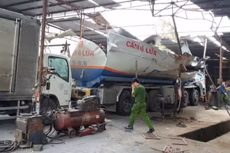 Hiện trường vụ nổ.