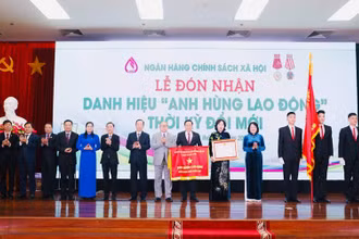 NHCSXH đón nhận danh hiệu Anh hùng lao động thời kỳ đổi mới.