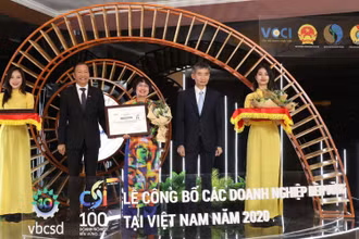 Vinh danh top 100 doanh nghiệp phát triển bền vững.