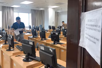 Trong đợt tuyển dụng viên chức năm 2019 (Ảnh: DUY LINH)
