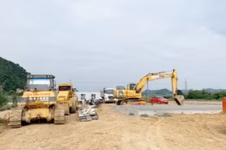 Thi công cao tốc bắc - nam, đoạn Mai Sơn - QL 45.