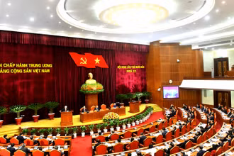 Hội nghị lần thứ 14 Ban Chấp hành T.Ư Đảng khóa XII. (Ảnh: ĐĂNG KHOA)