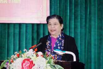 Phó Chủ tịch Thường trực Quốc hội Tòng Thị Phóng phát biểu tại Hội thảo.