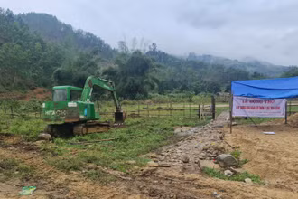 Khởi công xây dựng khu TĐC cho người dân xã Trà Leng.
