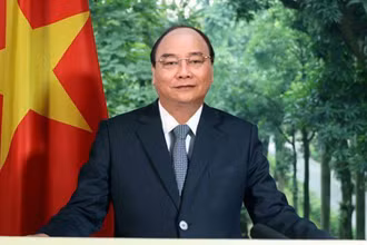 Thủ tướng Nguyễn Xuân Phúc gửi thông điệp đến Lễ kỷ niệm 60 năm thành lập OECD. (Ảnh: TTXVN)