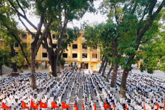 Học sinh THPT (Ảnh minh hoạ: TRường THPT Phan Đình Phùng, Ba Đình, Hà Nội)