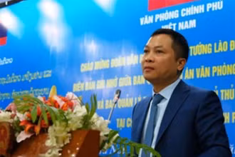 Ông Nguyễn Hồng Sâm, Tổng Giám đốc Cổng TTĐT Chính phủ, Tổng Biên tập Báo điện tử Chính phủ.