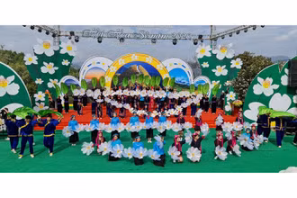 Chương trình nghệ thuật đặc sắc trong lễ khai Hội hoa Sở Bình Liêu năm 2020.