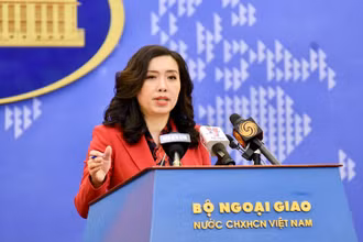 Người phát ngôn Bộ Ngoại giao Lê Thị Thu Hằng. (Ảnh: BỘ NGOẠI GIAO VIỆT NAM).