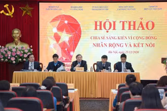 Hội thảo "Sáng kiến vì cộng đồng - Nhân rộng và kết nối" diễn ra ngày 25-12.