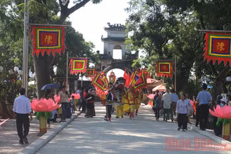 Đền Trần Thương, xã Trần Hưng Đạo, huyện Lý Nhân, tỉnh Hà Nam. (Ảnh: NDĐT)