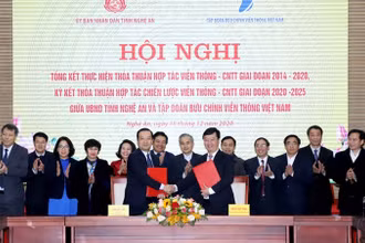 Nghệ An và VNPT ký thỏa thuận hợp tác chiến lược giai đoạn 2020-2025