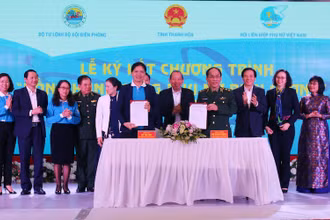 Hội LHPN Việt Nam và Bộ Tư lệnh BĐBP ký kết Chương trình "Đồng hành cùng phụ nữ biên cương" giai đoạn 2021 – 2025.