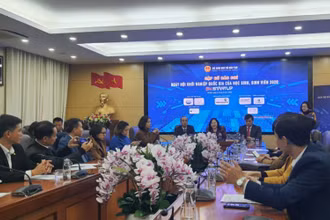 Quang cảnh Ngày hội khởi nghiệp quốc gia của học sinh, sinh viên.