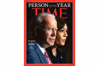 Chân dung của ông Biden và bà Harris. (Ảnh: Time)