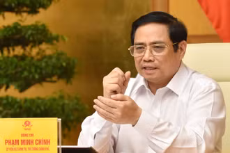 Thủ tướng Phạm Minh Chính phát biểu tại cuộc họp.