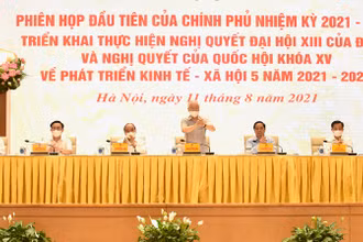 Tổng Bí thư Nguyễn Phú Trọng tại Phiên họp.
