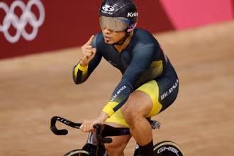 Mohd Azizulhasni Awang đem về tấm huy chương bạc duy nhất cho đoàn Malaysia tại Olympic Tokyo 2020. (Ảnh: Getty Images)